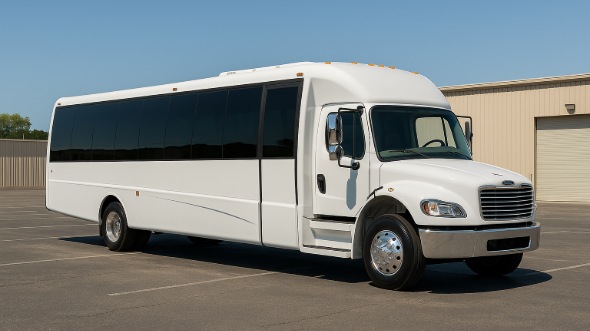Exterior of Charter Bus Company Dubuque's 18 Passenger Minibus in Dubuque