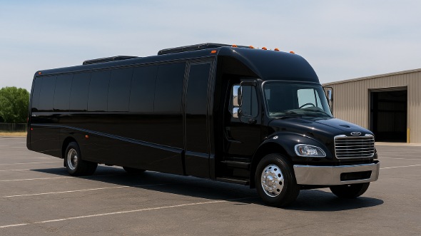 Exterior of Charter Bus Company Dubuque's 25 Passenger Mini bus in Dubuque