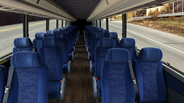 Interior of Charter Bus Company Dubuque's 25 Passenger Mini bus in Dubuque