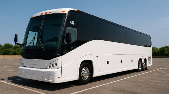Exterior of Charter Bus Company Dubuque's 50 Passenger Charter Bus in Dubuque
