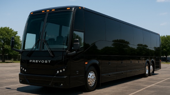 Exterior of Charter Bus Company Dubuque's 54 Passenger Charter Bus in Dubuque