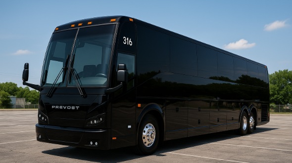 Exterior of Charter Bus Company Dubuque's 55 Passenger Charter Bus in Dubuque