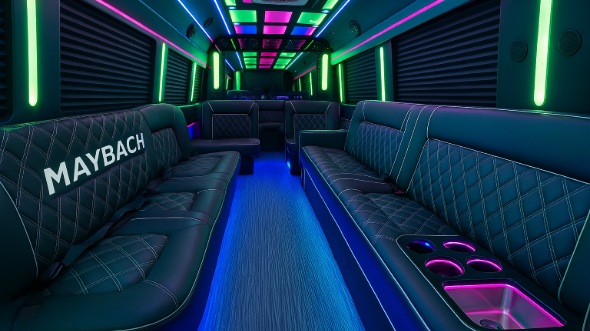 dubuque party bus rental inside