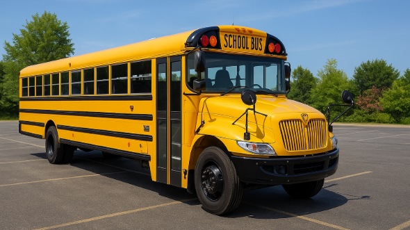 Exterior of Charter Bus Company Dubuque's School Bus in Dubuque