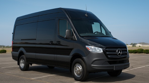 Exterior of Charter Bus Company Dubuque's Sprinter Limo in Dubuque